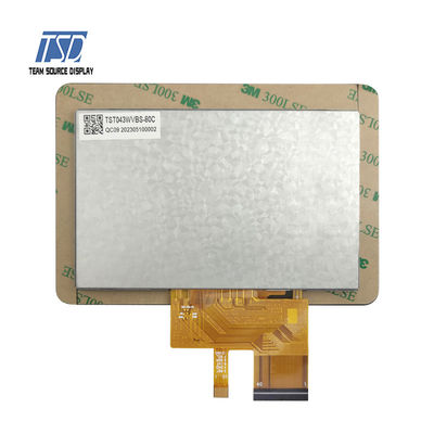 4,3 модуль RGB 24bits дисплея стекла TFT LCD IPS разрешения дюйма 800*480