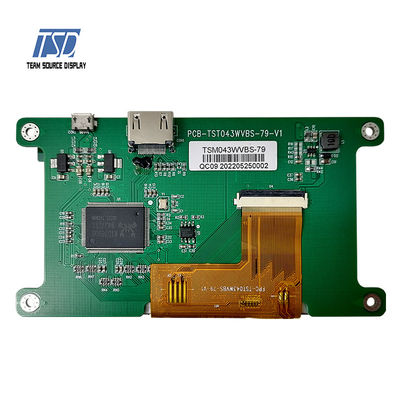 Разрешение дюйма 800x480 дисплея 4,3 IPS TFT LCD HDMI порта USB