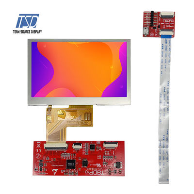 Transmissive TN 4,3 разрешение ST7282 IC 500nits модуля 480x272 UART LCD дюйма
