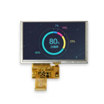 Горячий экран дюйма TFT LCD продаж 800x480 5,0 Анти--слепимость панели TN 12 часов для промышленного применения