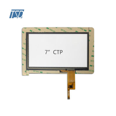Изготовленный на заказ экран касания Ctp PCAP закалил стеклянный интерфейс I2C 7 дюймов