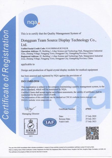 КИТАЙ Team Source Display Сертификаты